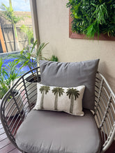 Boucle Palm Cusion Cover 50 x 30cm Green
