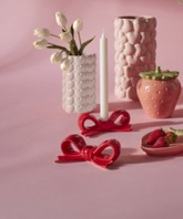 Bow Candle Holder set of 2