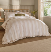 Bridie Striped Doona Cover Natural