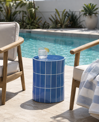 Boyd Ceramis Stool - Azure Blue