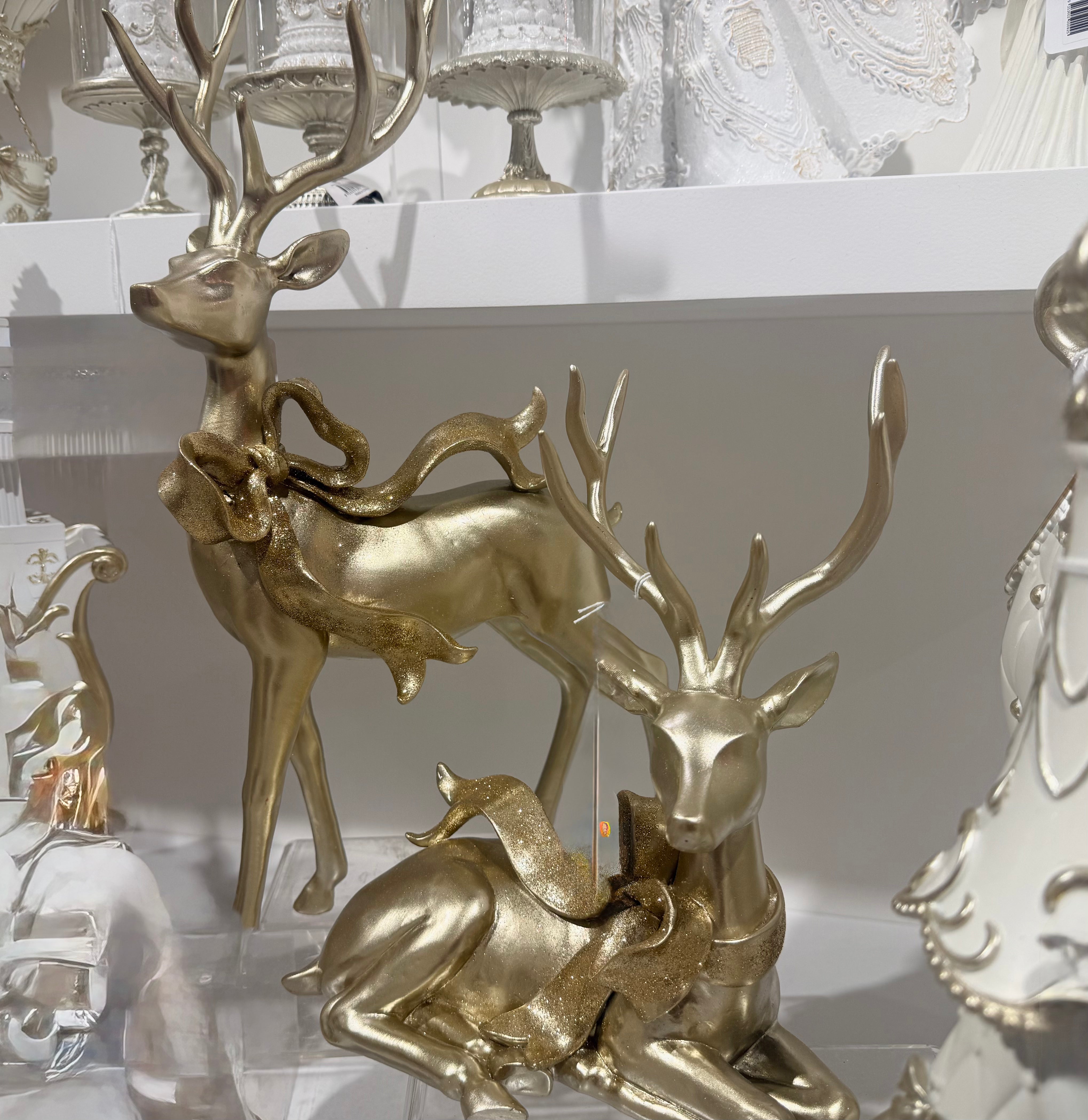Champagne Standing Deer 45cm