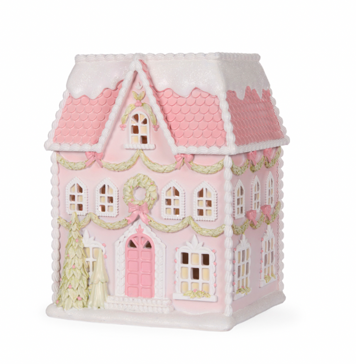 LED PIPED PATISSERIE GINGERBREAD HOUSE - 31CM