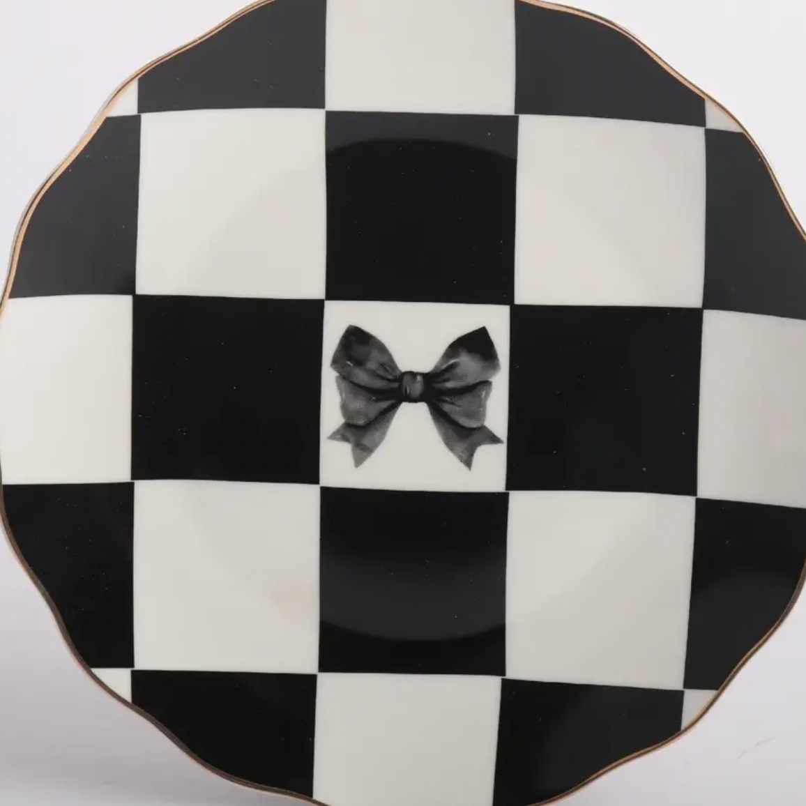 Monochrome Bow Side Plates S/4