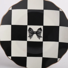 Monochrome Bow Side Plates S/4