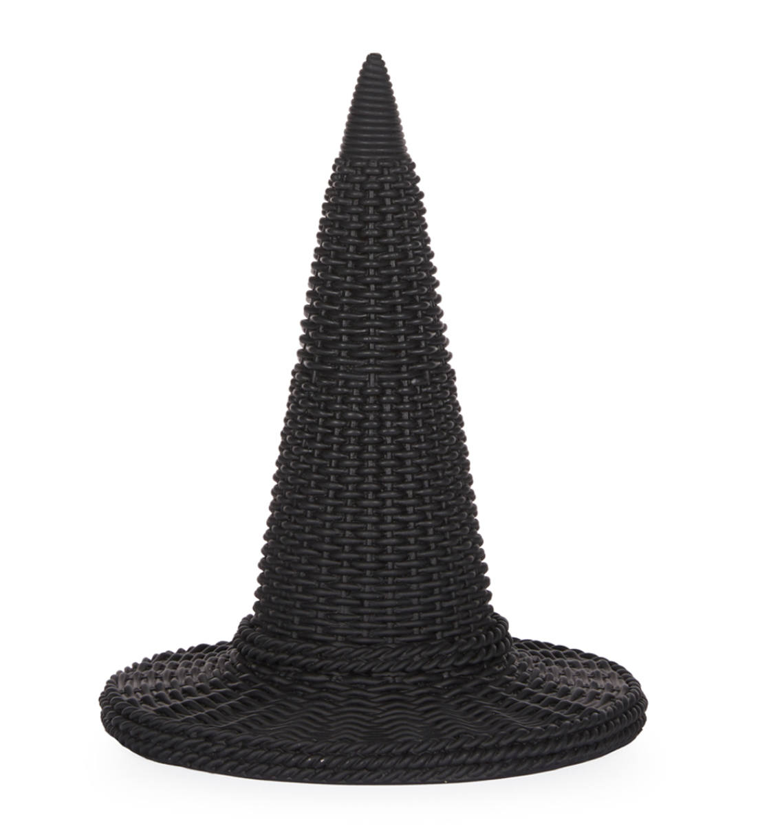 Black Resin Woven Witches Hats - 2 Sizes