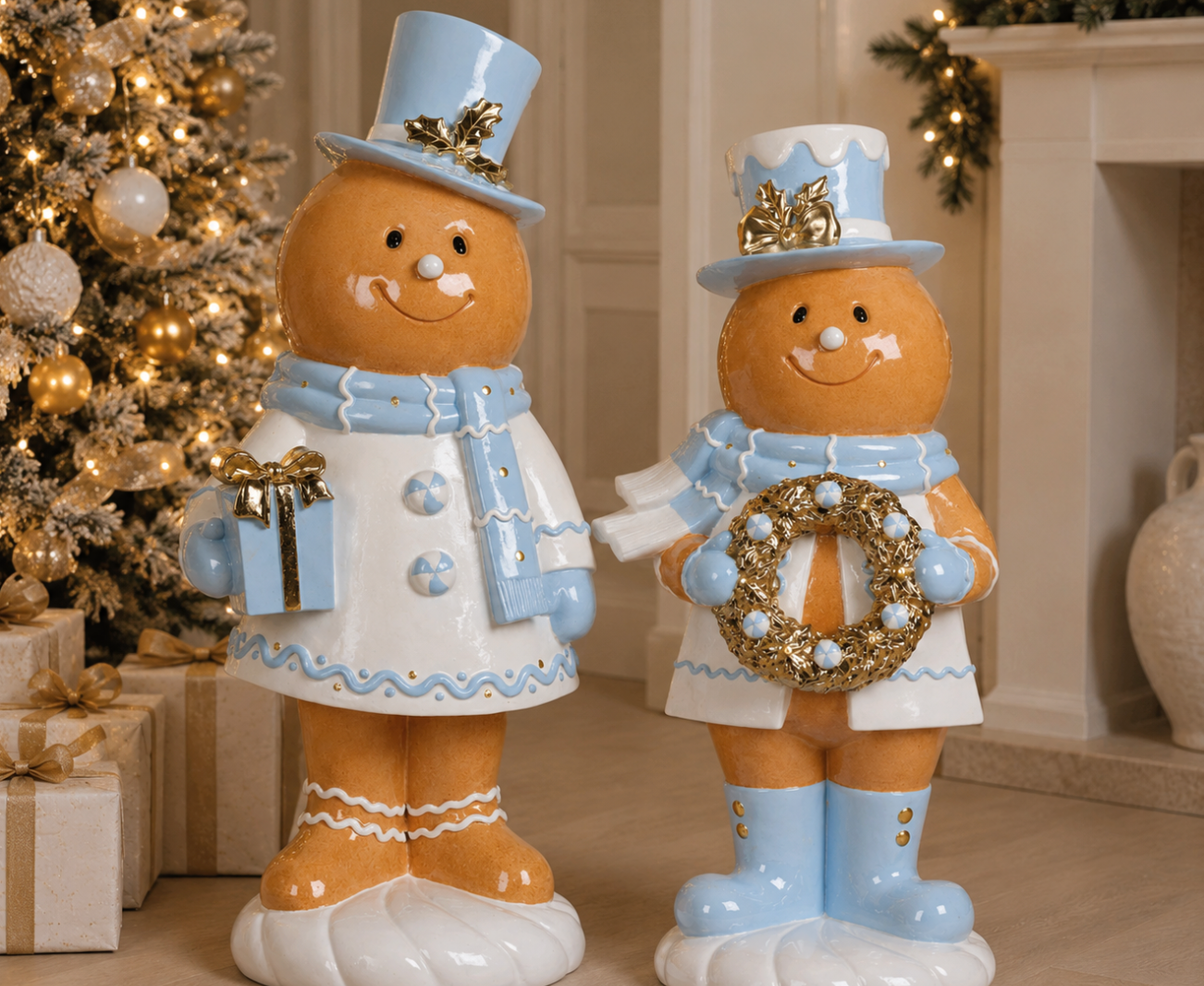 Mr & Mrs Gingerbread - 68 & 72cm!