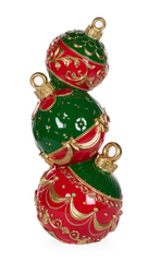 Elaborate Bauble Stack Traditional Red & Green 61cm