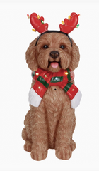 LED Sitting Christmas Puppy Love  66cm