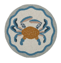 Beaded Placemat Crab